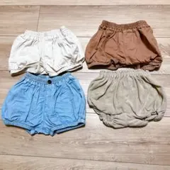 UNIQLOベビー　カボチャパンツ　80サイズ　4枚まとめ売り　双子コーデ