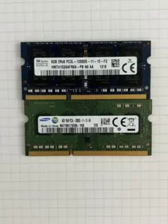 ノートPC用メモリ PC3L 8GB 1枚 4GB 1枚 計12GBセットのサムネイル