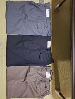 スラックス 3色セット（グレー・ネイビー・ブラウン）GU