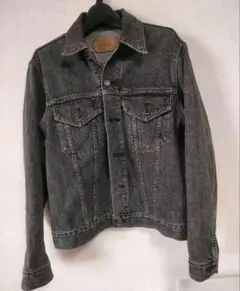 90s LEVI'S 70505 先染めブラックデニムジャケット 38