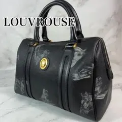 極美品】ルーヴルーゼ ミニボストン ハンドバッグ 馬柄 レザー シボ革 