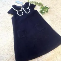 タルティーヌエショコラ ワンピース ネイビー 120cm