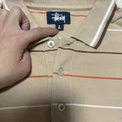 90s紺タグoldstussyボーダーポロシャツarchive裏原vintage