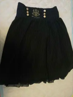 最終値下げ アクシーズファムポエティック ストライプ 膝丈スカート ネイビー