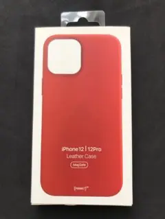 正規品iPhone 12/12Pro レザーケース　レッド新品 ❸
