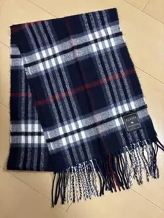 ピンクラテ　チェック柄 マフラー