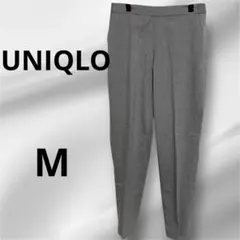 【UNIQLOユニクロ】グレー スリムフィットパンツ✨ウエストゴム✨M