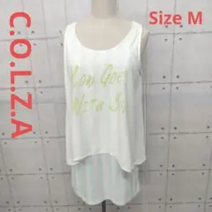 C.O.L.Z.A ストライプ レース ノースリーブ チュニック Size M