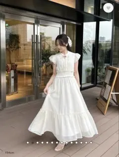 Lapion and Back Ribbon Etoile Dress - メルカリ