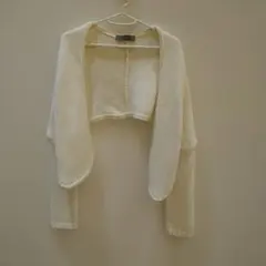 ZARA ホワイト カーディガン M