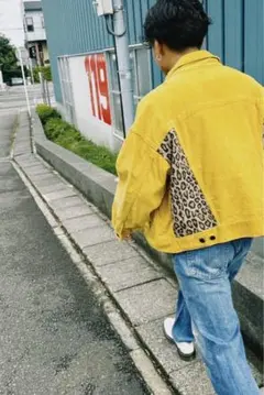BRAIN DEAD マスタード レオパードジャケット L