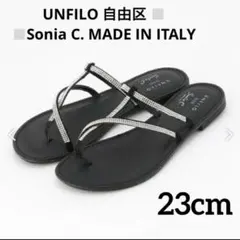 完売 人気 イタリア製 自由区×Sonia C ラインストーンサンダル 23cmのサムネイル