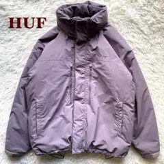 人気✨HUF ハフ　Level7 ダウンジャケット　中綿　パープル　L