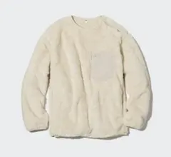 ユニクロ　ファーリーフリースプルオーバー　M アイボリー