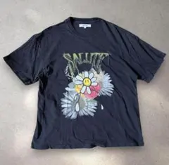 SALUTE Flower Anarchy Black Tシャツ