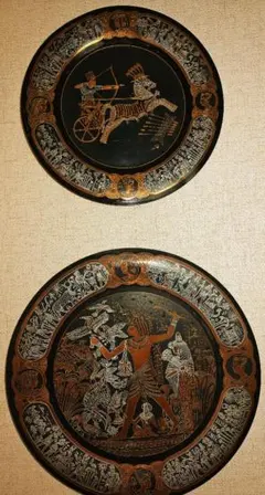 トルコ伝統工芸品 銅製 草花 皿 壁掛け 壁飾り Й Trkiye - メルカリ