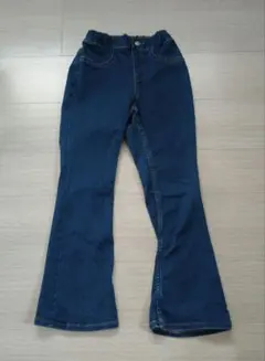 GUキッズ140フレアデニムパンツ