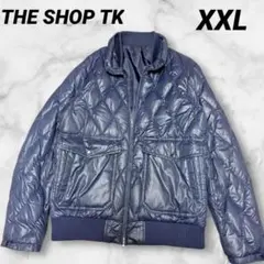 THE SHOP TK ダウンジャケット XXL ネイビー メンズ アウター