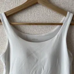 ユニクロ エアリズム ブラタンクトップ AIRism ホワイト S 白