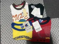 Champion キッズ Tシャツ ロゴ入り 半袖 長袖 美品 4枚入