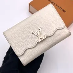 ルイヴィトン カプシーヌ フラワー コンパクト 三つ折り財布 M62159