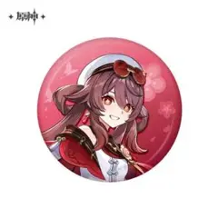 原神 テイワットスタイルシリーズ 缶バッジ 残雪に咲く紅-胡桃 6個セット