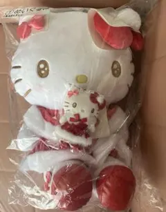 一番くじ　当たりくじ　サンリオ　ハローキティ ぬいぐるみ　マスコット　2点