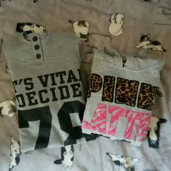 ピンクラテ パーカー