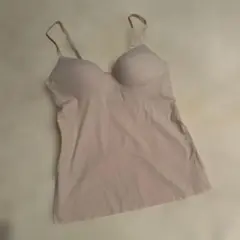 UNIQLOエアリズムVネックブラトップキャミソール　ベージュM 美品