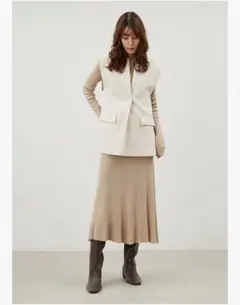 ミラオーウェン　ニットスカート　セットアップ