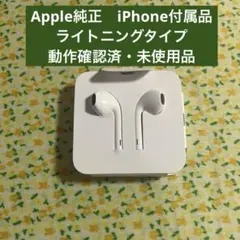 Apple iPhone付属 有線イヤホン　Lightning　箱無し