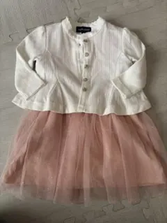 【値下げ】ベビー　フォーマルワンピースとカーディガンのセット