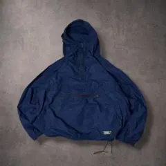 L.L.BeanエルエルビーンアノラックパーカーネイビーXLナイロン古着刺繍ロゴ
