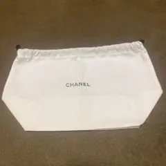 CHANEL 巾着ポーチ ホワイト