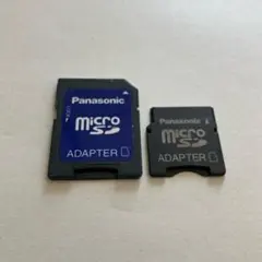 microSD変換アダプター miniSD,SD Panasonic、日曜まで