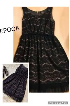 0060 EPOCA ノースリーブワンピース 38サイズ レース 花柄 刺繍 - メルカリ