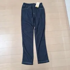 裏起毛ストレッチダークブルーパンツ 160サイズ