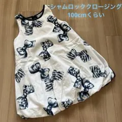 リボン柄ノースリーブワンピース 100cm