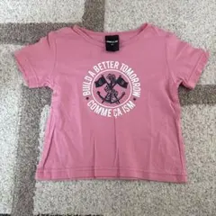 COMME CA ISM 半袖 Tシャツ ピンク 90