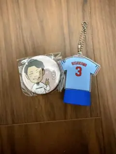 東京ヤクルトスワローズ 西川遥輝 缶バッジ ユニフォームキーホルダー
