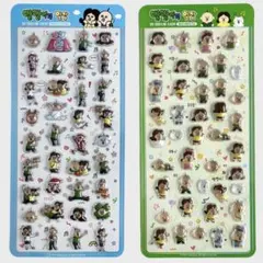 韓国 限定 パンパンイ ボンボンドロップ風 シール 2枚セット