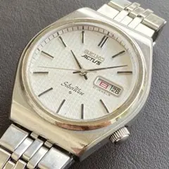 岡*人様 【整備済み】希少 アクタス シルバーウエーブ 自動巻 1976年製造 Yahoo!オークション -「セイコー アクタス シルバーウェーブ」の