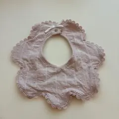 プティマイン　ベビー　スタイ　よだれかけ　リボン　レース　フリル　花柄