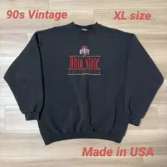 メイドインUSA 90s ビンテージ古着 オハイオステイト カレッジ 刺繍ロゴ