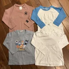 コンバース ミッフィー アンパンマン 白無地 ロンT 90 95 4枚セット