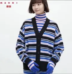 MARNI×UNIQLO ストライプボタン付きカーディガン Mサイズ