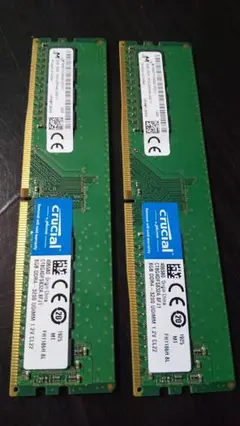 CT8G4DFS832A [DDR4 PC4-25600 8GB] × ２枚
