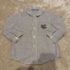 美品 familiar ファミリア チェックシャツ 90cm