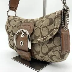 美品✨コーチ ショルダーバッグ ソーホー シグネチャー 11860 ブラウン