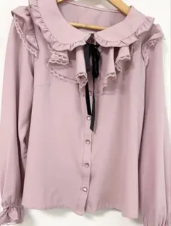 シークレットハニー　トップス　ブラウス　長袖　ピンク